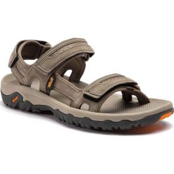 Sandały TEVA - Hudson 1002433 Bungee Cord. Szare sandały męskie Teva, ze skóry, bez zapięcia. W wyprzedaży za 199,00 zł.