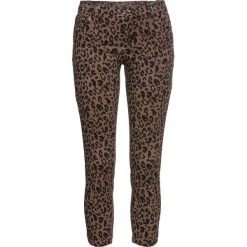 Spodnie z nadrukiem bonprix brązowy leo. Pomarańczowe spodnie damskie bonprix. Za 79,99 zł.