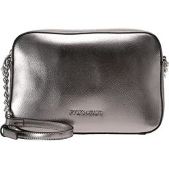 Torebki klasyczne damskie: Karen Millen SAFFIANO COLLECTION Torba na ramię pewter