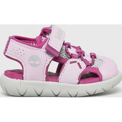 Timberland - Sandały dziecięce Perkins Row. Różowe sandały dziewczęce Timberland, z gumy, z okrągłym noskiem, bez zapięcia. W wyprzedaży za 179,90 zł.