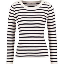 Swetry klasyczne damskie: Sessun COMMANDERS Sweter white/black