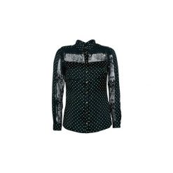 Koszule Guess CARLA. Czarne koszule damskie marki Guess, xs, z aplikacjami, bez kołnierzyka, bez rękawów. Za 247,20 zł.
