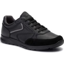 Sneakersy GEOX - U Erast A U923EA 0MEBU C9999 Black. Czarne sneakersy męskie Geox, na co dzień, bez wzorów, z zamszu, bez zapięcia. Za 349,00 zł.