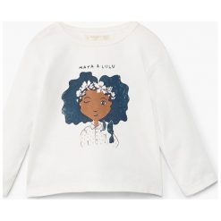 Odzież dziecięca: Mango Kids - Bluzka dziecięca Dolls 80-104 cm