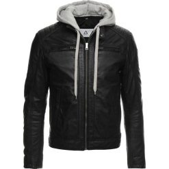 Serge Pariente SEAN Kurtka skórzana black/light grey hood. Czarne kurtki męskie skórzane marki Serge Pariente, m. Za 839,00 zł.