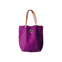 Torebki klasyczne damskie: TORBA MYSZA SIMPLE LILAC Z KARMELEM