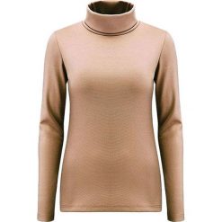 Sweter w kolorze jasnobrązowym. Pomarańczowe swetry damskie MARLU, s, długie. W wyprzedaży za 124,95 zł.