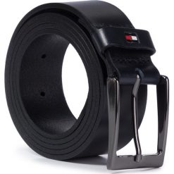 Pasek Męski TOMMY HILFIGER - Layton Leather Belt 3.5 AM0AM05085 CJM. Niebieskie paski męskie TOMMY HILFIGER, w paski, ze skóry. Za 179,00 zł.