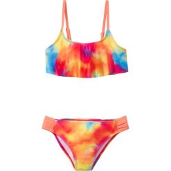 Bikini dziewczęce (2 części) bonprix brzoskwiniowy z nadrukiem. Pomarańczowe stroje kąpielowe dziewczęce marki bonprix, z nadrukiem. Za 44,99 zł.