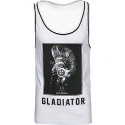 T-shirty męskie z nadrukiem: Tank top męski z nadrukiem biały (rx1932)