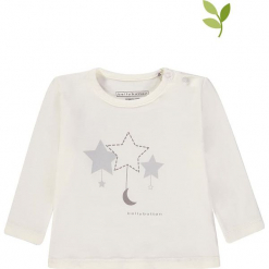 Koszulka w kolorze białym. Białe t-shirty chłopięce z długim rękawem bellybutton, z nadrukiem, z bawełny. W wyprzedaży za 35,95 zł.