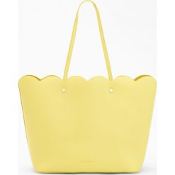Shopper bag damskie: Torebka typu shopper - Żółty