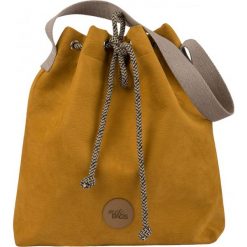 Torebka worek "BUCKET BAG" z eko-zamszu, kolor żółty. Żółte torebki worki damskie me&BAGS, bez wzorów, bez dodatków. Za 199,00 zł.