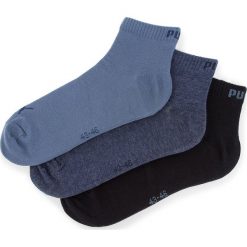 Zestaw 3 par niskich skarpet męskich PUMA - 906978 Denim Blue 10. Niebieskie skarpetki męskie Puma, bez wzorów, z elastanu. Za 39,00 zł.