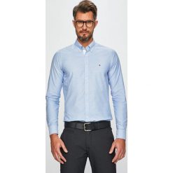 Tommy Hilfiger - Koszula. Niebieskie koszule męskie TOMMY HILFIGER, xxl, bez wzorów, z bawełny, casualowe, button down, z długim rękawem. W wyprzedaży za 319,90 zł.