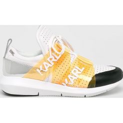Karl Lagerfeld - Buty. Białe buty sportowe damskie KARL LAGERFELD, bez wzorów, ze skóry, sportowe. Za 799,90 zł.