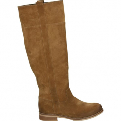 Kozaki - 518-GEM-6 COG. Brązowe buty zimowe damskie Venezia, ze skóry. Za 499,00 zł.