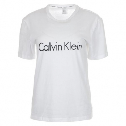 Calvin Klein T-shirt damski L biały. Białe koszulki damskie Calvin Klein, l, bez wzorów, z bawełny, bez kołnierzyka, bez rękawów. Za 169,00 zł.