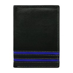 Portfel męski skórzany N4-SGT. Czarne portfele męskie ROVICKY, bez wzorów, ze skóry. Za 39,90 zł.