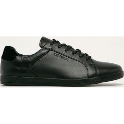 Calvin Klein - Buty skórzane. Czarne sneakersy męskie Calvin Klein, na sznurówki. Za 599,90 zł.