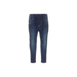 Name it Boys Spodnie Jeans Tin dark blue denim. Niebieskie spodnie niemowlęce marki Name it, z bawełny. Za 118,61 zł.