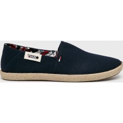 Tommy Jeans - Espadryle. Czerwone espadryle męskie z jeansu. W wyprzedaży za 159,90 zł.