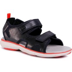 Sandały GEOX - U Nebula L B U926WB 00085 C9999 Black. Czarne klapki męskie Geox, bez wzorów, ze skóry. Za 429,00 zł.