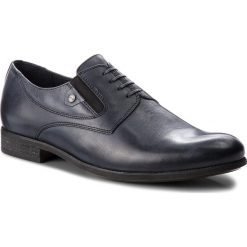 Półbuty LASOCKI FOR MEN - MB01-COMMON-01 Granatowy. Niebieskie buty wizytowe męskie Lasocki For Men, ze skóry, bez zapięcia. Za 189,99 zł.