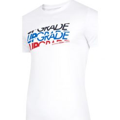 T-shirt męski TSM222 - biały. Białe koszulki męskie 4f, m, bez wzorów, bez kołnierzyka. Za 29,99 zł.