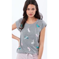 Etam - Top piżamowy. Niebieskie piżamy damskie marki Etam, l, z bawełny. Za 89,90 zł.