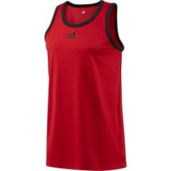 Mens All World Tank Top F81556. Czerwone t-shirty męskie Adidas, m, bez wzorów, bez kołnierzyka. W wyprzedaży za 54,99 zł.