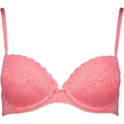 Biustonosz push-up "Marina" w kolorze jasnoróżowym. Różowe biustonosze Lascana & Co., w koronkowe wzory, z koronki. W wyprzedaży za 44,95 zł.