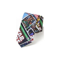Krawat męski STAR WARS gwiezdne wojny. Niebieskie krawaty męskie HisOutfit, z motywem z bajki, z materiału, retro. Za 129,00 zł.