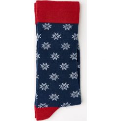 Skarpety snowflake granatowy. Niebieskie skarpetki męskie Recman. Za 29,00 zł.