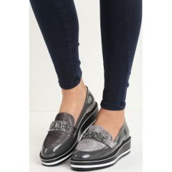Mokasyny damskie: Szare Mokasyny Footcloth