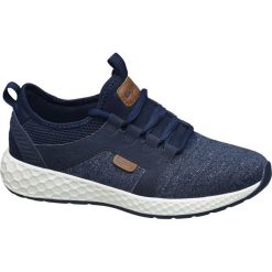 Sneakersy damskie Bench niebieskie. Niebieskie sneakersy damskie marki Bench, z materiału. Za 139,90 zł.