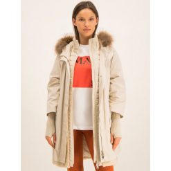 Parka MAX&Co. 60345119. Szare kurtki damskie MAX&Co., na zimę, bez wzorów, bez kaptura. W wyprzedaży za 1279,00 zł.