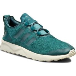 Buty adidas - Zx Flux Adv Verve W S75986 Tecgrn/Tecgrn/Owhite. Zielone półbuty damskie Adidas, na co dzień, bez wzorów, z zamszu, bez obcasa, na płaskiej podeszwie, bez zapięcia. W wyprzedaży za 309,00 zł.