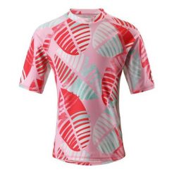 Bielizna dziewczęca: Reima T-Shirt Dziecięcy Fiji Uv 50+ 104 Czerwony