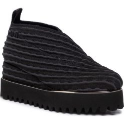 Półbuty UNITED NUDE - Fold Casual II 10417607129 Asphalt. Czarne półbuty damskie United Nude, na co dzień, bez wzorów, ze skóry, casualowe, bez obcasa, na koturnie, bez zapięcia. Za 779,00 zł.