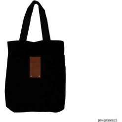 TORBA Oversize Black Natural shopper duża. Czarne torby damskie na zakupy Pakamera, bez wzorów, na ramię, duże, bez dodatków. Za 170,00 zł.