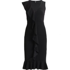 Sukienki: Missguided BODYCON FRILL DETAIL MIDI DRESS Sukienka koktajlowa black