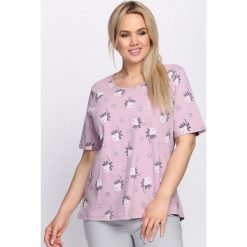 Fioletowy T-shirt Impartial. Fioletowe t-shirty damskie marki DOMYOS, l, z bawełny. Za 54,99 zł.