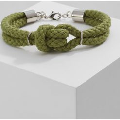 Bransoletki damskie: Sabrina Dehoff DOUBLE Bransoletka silvercoloured/khaki
