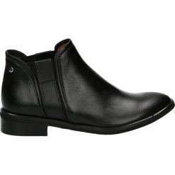 Botki - 18-79 PEL NER. Czarne botki damskie skórzane Venezia. Za 299,00 zł.