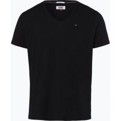 Tommy Jeans - T-shirt męski, czarny. Czarne t-shirty męskie Tommy Jeans, xl, bez wzorów, z bawełny, bez kołnierzyka. Za 99,95 zł.