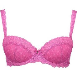 Biustonosze bardotka: Biustonosz push-up „Luna” w kolorze różowym