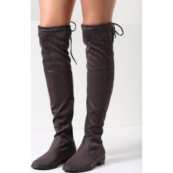 Kozaki Espresso Dark Grey. Czerwone buty zimowe damskie marki vices. Za 139,99 zł.