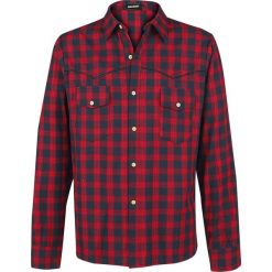 Banned Alternative Checkered Western Koszula czerwony. Czerwone koszule męskie marki Banned Alternative, s, bez wzorów, z bawełny, bez kołnierzyka, z długim rękawem. Za 121,90 zł.