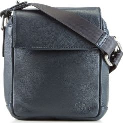 Torba 87-4U-602-N. Niebieskie listonoszki męskie marki Wittchen, w paski, na ramię, małe. Za 259,00 zł.
